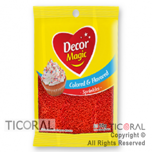 GRANA DECOR MAGIC ROJA SABORIZADA X 50GRS x 1